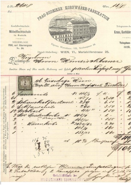 Invoice, Prag-Rudniker