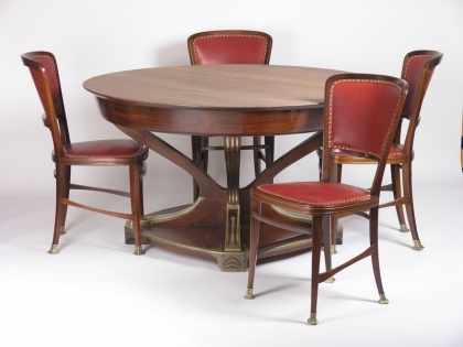 Dining table with 8 chairs, Robert Fix