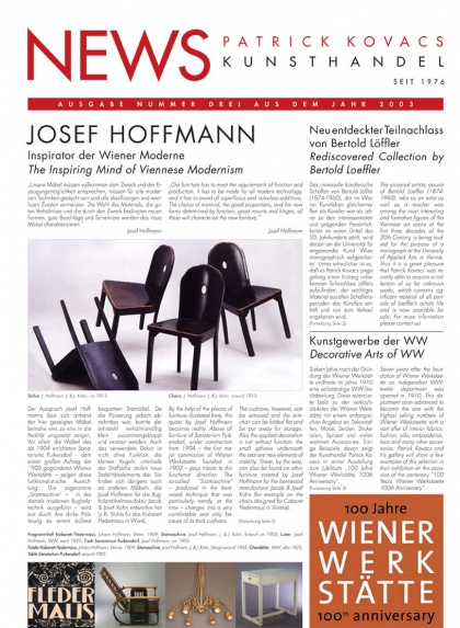 Patrick Kovacs Kunsthandel News Ausgabe 3